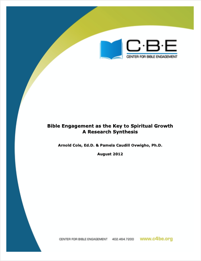 Bible Engagement as the Key to Spiritual Growth – A Research Synthesis